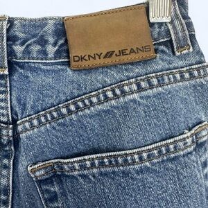 Vintage DKNY high-waisted straight-leg blue jeans